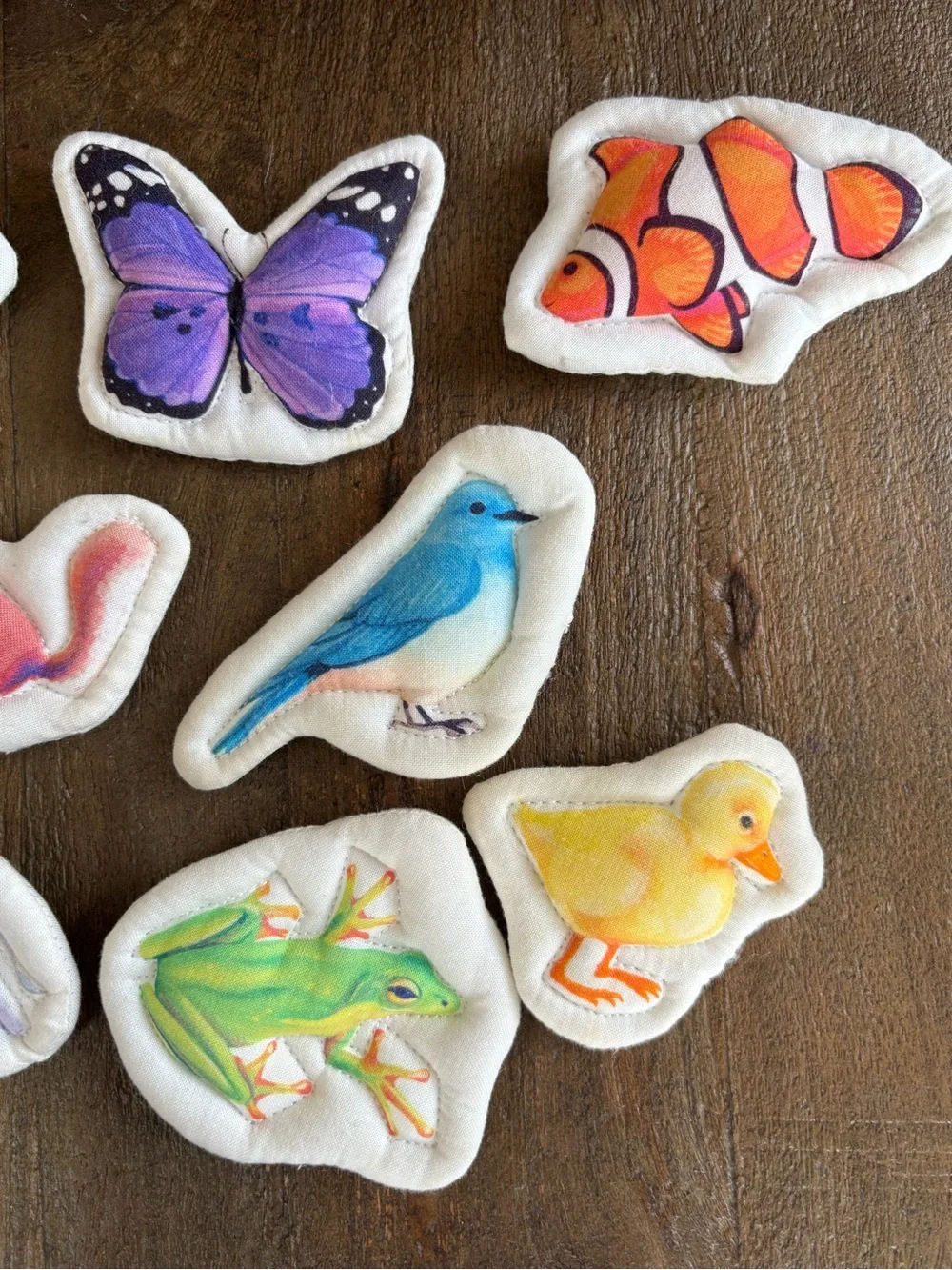 8 Lovery Colorful Animal Plush Toy Pack